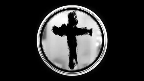 Grunge Cross Icon Loop