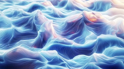 Aqua Waves Looped Background