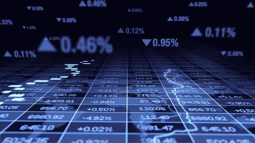 Animation Illustrating the Financial Number Blocks on a Digital Map