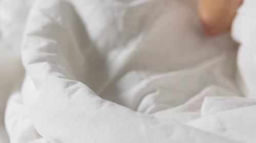 Morning, Breakfast and People Concept - Hands of Woman Drinking Coffee In