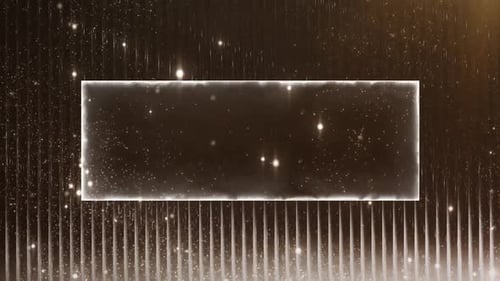 Gold Particles Frame Background