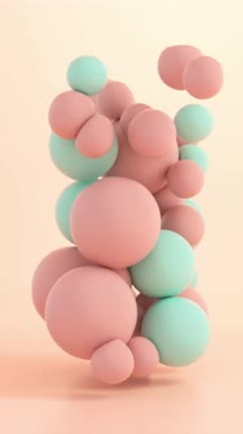 Colorful Floating Balls Animation