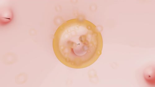 3d hair care with shampoo or serum for hair loss isolated on pink background