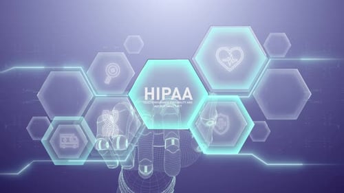 Hipaa Hand touching,Digital transformation,Science and artificial intelligence,innovation