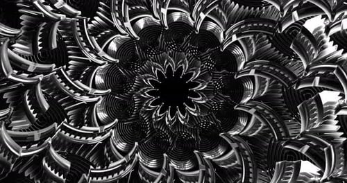 4K VJ Abstract Color Tunnel Loop Animation 13