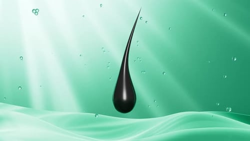 Shampoo repair and nourishes hair, shampoo or conditioner advertisement, 3d rendering.