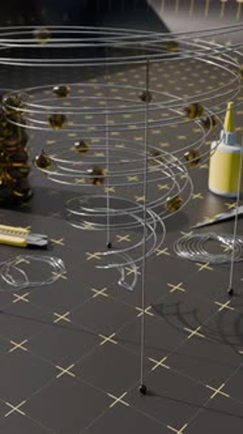 Slide Balls Loop 3D Animation