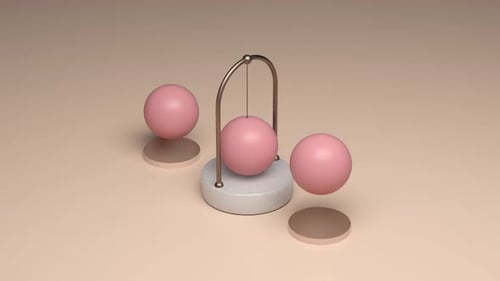 3D Loop Satisfying Pendulum Animation
