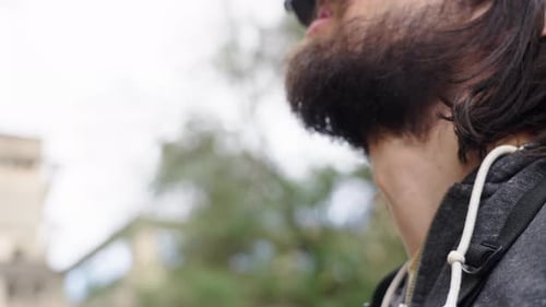 Fpv Drone Pilot Flying With His Goggles