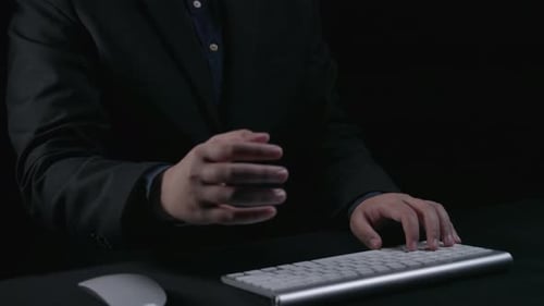 Futuristic Concept of Artificial Intelligence Interface with Data Visualization and User Interaction