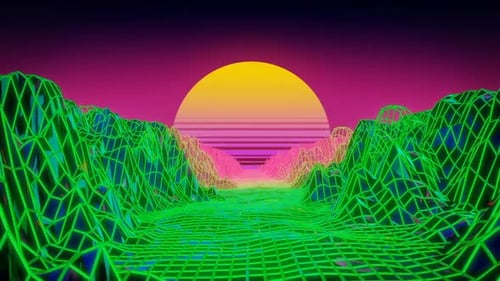 Retro Tropical 4k Background