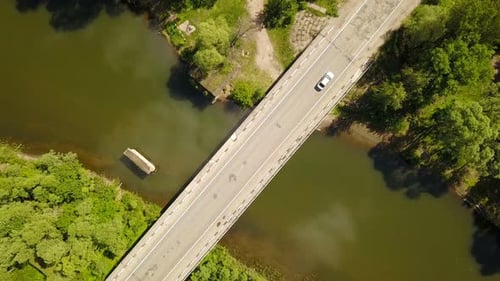 Car On The Bridge Road