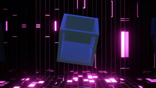 VJ Loop Abstract Rotation of Geometric Metamorphoses