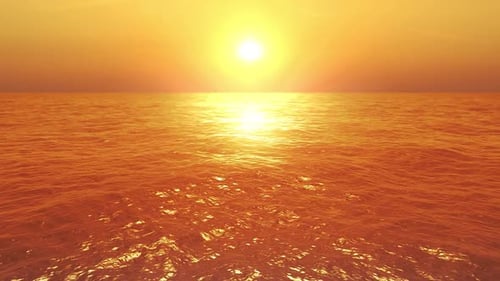 Ocean Water Waves in the Warm Sunrise - 2 Clips