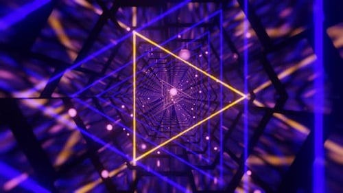 Triangle Neon Tunnel