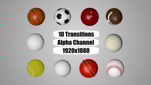 10 Sport Ball Transitions Pack