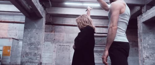 Dancers in a Parking Lot