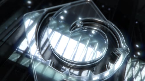 Glass Text and Logo Reveal