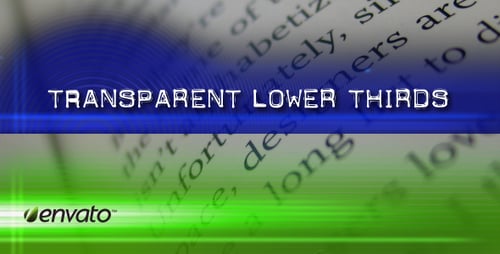 Coleção transparente inferior da terceira