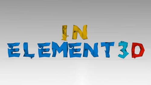 Low Poly Text Letters E3D