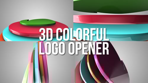 3D Colorful Logo Opener