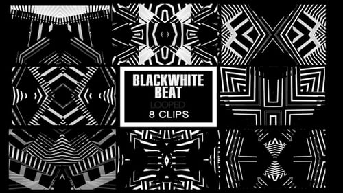 BlackWhiteBeat Background VJ Pack
