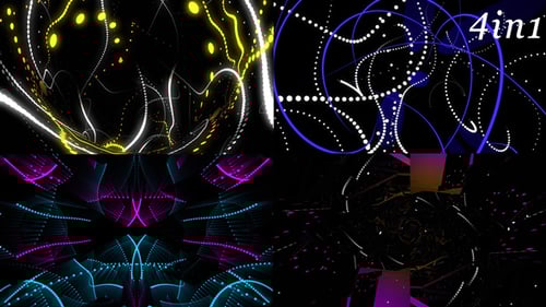 Particle Dance - VJ Loop Pack (4in1)