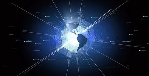 Globe terrestre futuriste