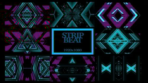 Stripe Beat Background VJ Pack