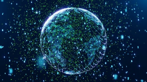 Digital World Globe Loop