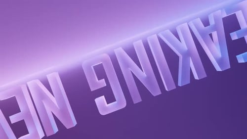 Breaking News intro - 3D rendering background