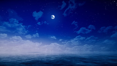 Night Sky and Ocean