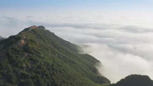 Beautiful Sunrise in the Mountains, Cinematic Aerial for Slow Motion b Roll