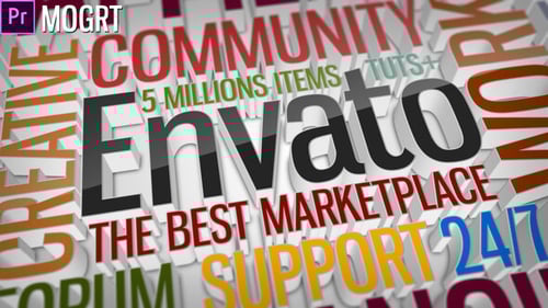 Multipurpose Clean 3D Text to Title (Mogrt)