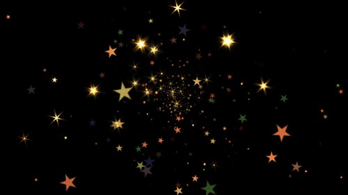 Sparkling Blast - Golden Stars - Holiday Fireworks