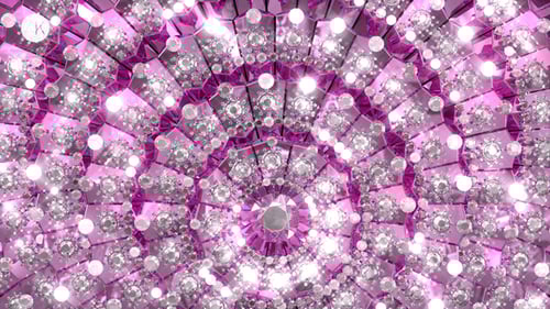 Diamonds With Pink Circles