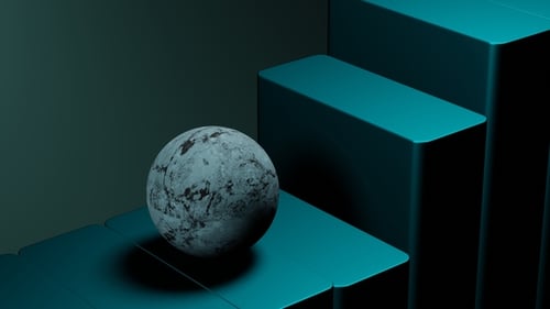 Satisfying marble ball animation