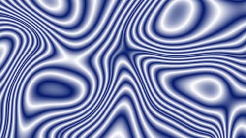 Blue White Color Smooth Wave Motion Liquid Background Animation