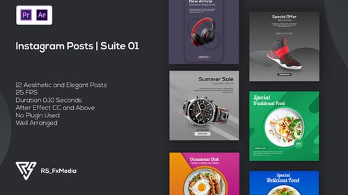 Instagram Posts | Suite 01 | MOGRT