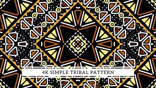 4K Simple Tribal Pattern