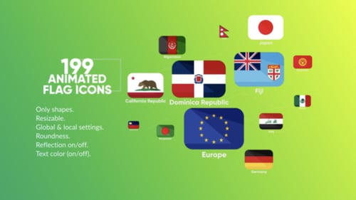 199 Animated Flag Icons