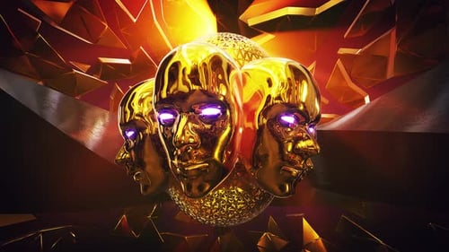 Golden Heads Vj Loop 4k