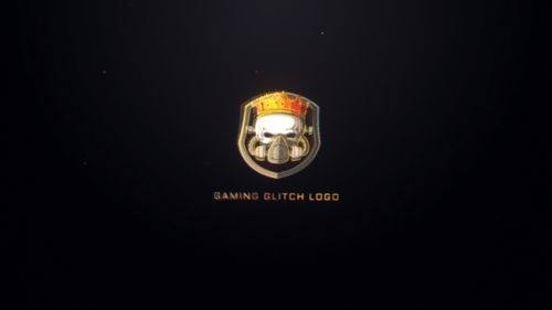 Gaming Glitch Logo Mogrt