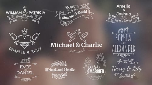Love Badges / Wedding Titles Pack