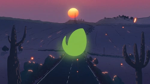 Desert Sunset Logo Animation