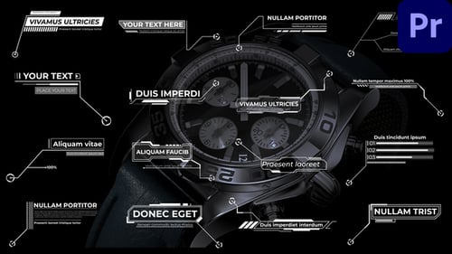 16 HUD Call Outs MOGRTs For Premiere Pro