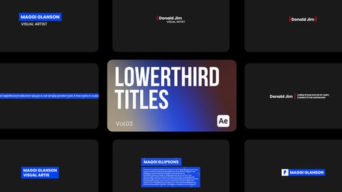 Lowerthird Titles 03 for After Effects