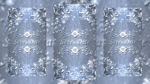 Luxury Silver Wedding Invitation