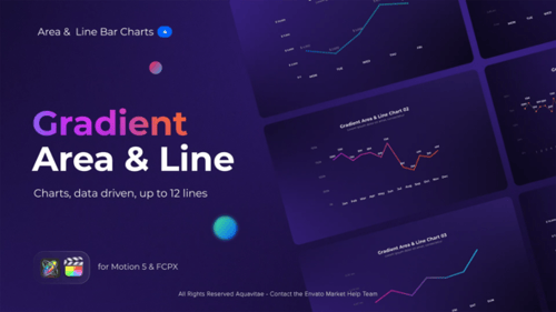 Gradient Area Line Charts for Motion & FCPX