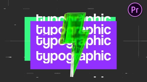 Glass Render Typographic Opener